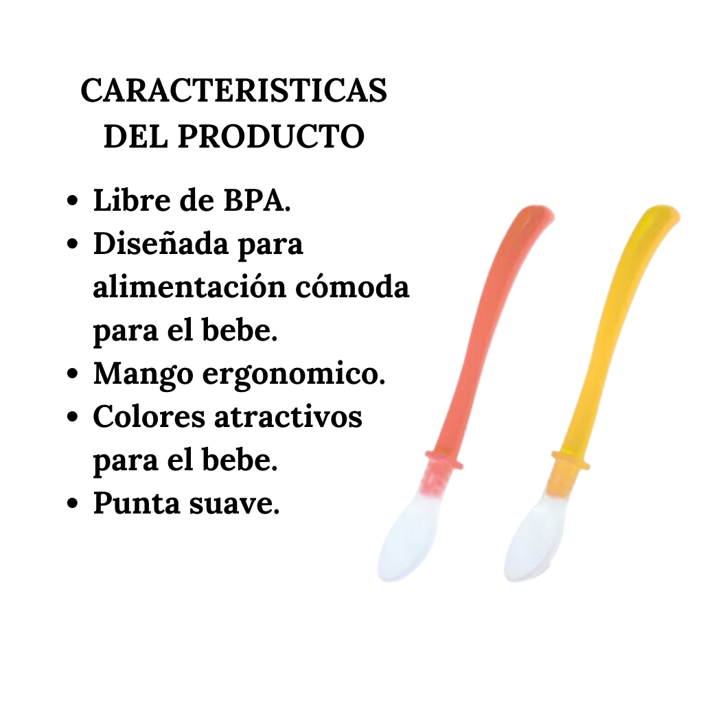 Pack De Cucharas De Alimentación Punta Suave 6+ Meses Pür
