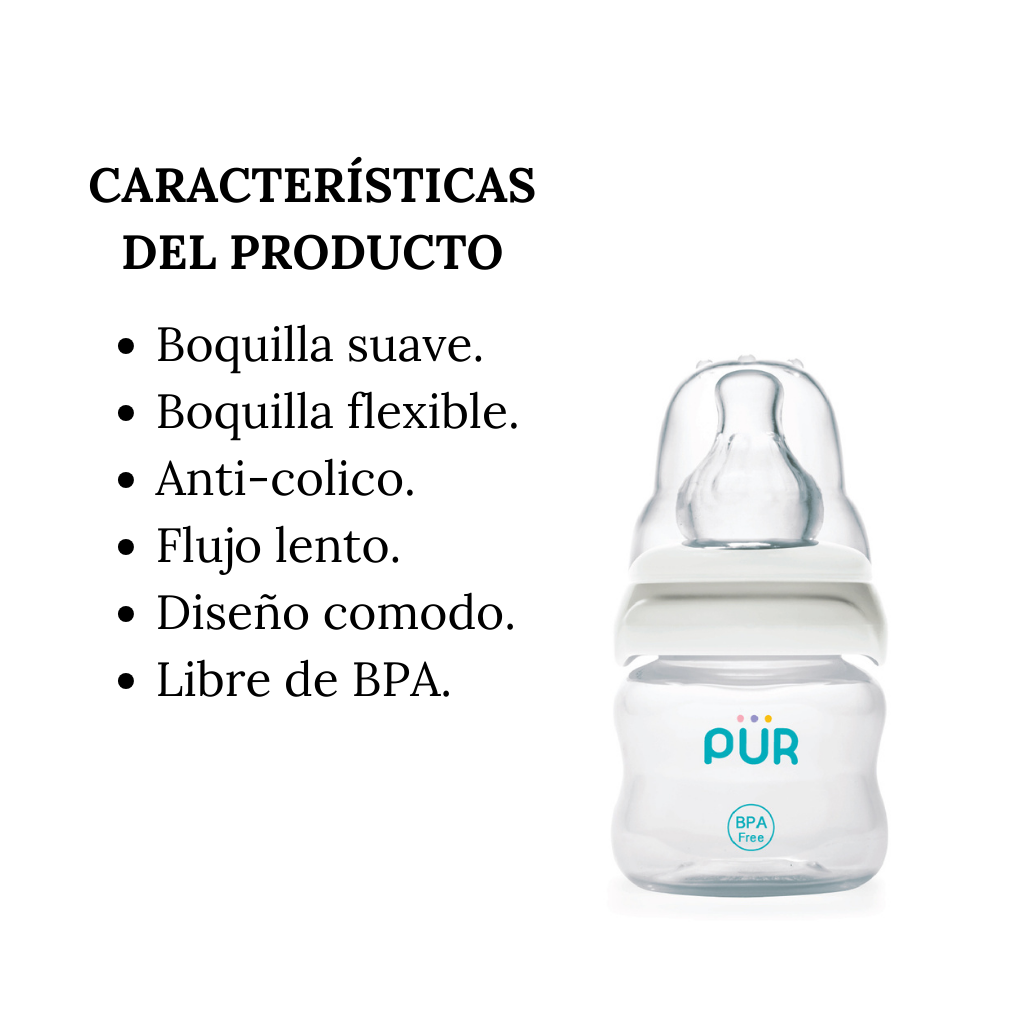 Kit de Biberones y Cepillo Limpiador para biberones - PÜR