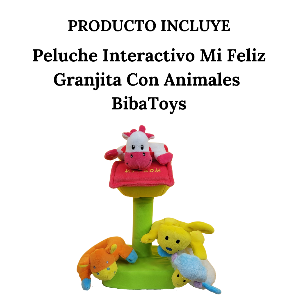 Peluche Interactivo Mi Feliz Granjita Con Animales Bibatoys
