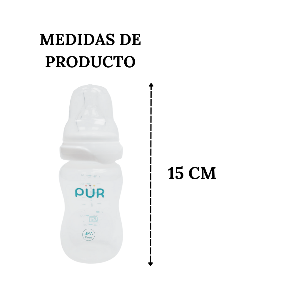 Biberón Pür Anti-Cólico 4oz/130ml