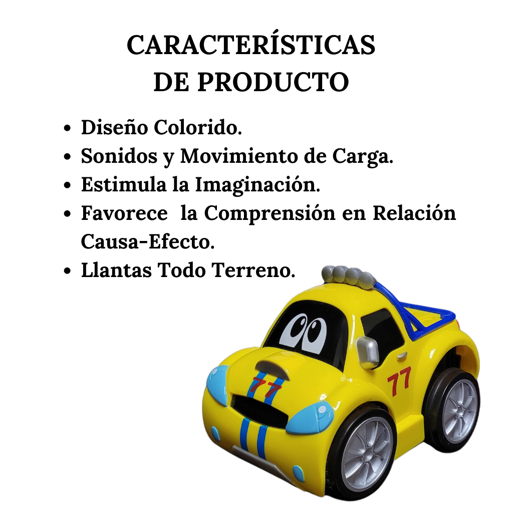 Juguete Interactivo Carrito De Carreras Turbo Touch +2 Años