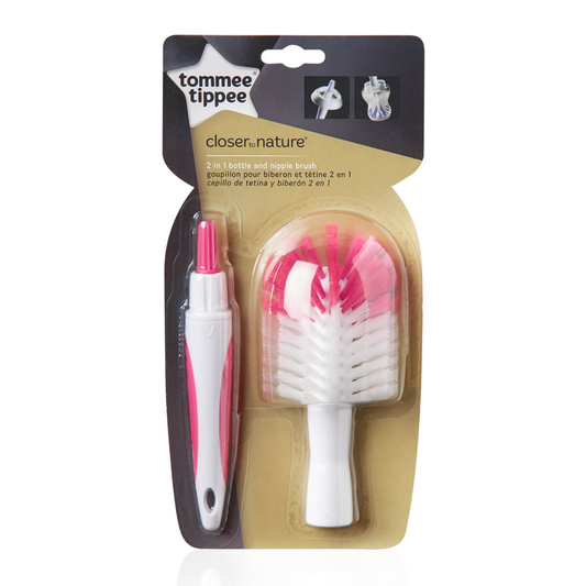 Cepillo Limpiador Para Biberones Y Mamilas 2 en 1 Tommee Tippee