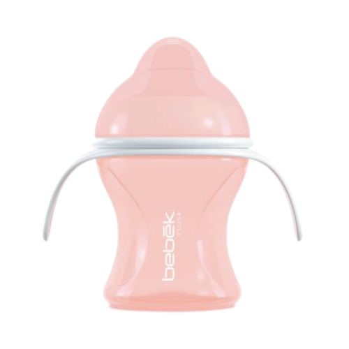 Biberón con Boquilla Flexible con Asas - Rosa - 5oz/150ml - 9+ meses - Bebek