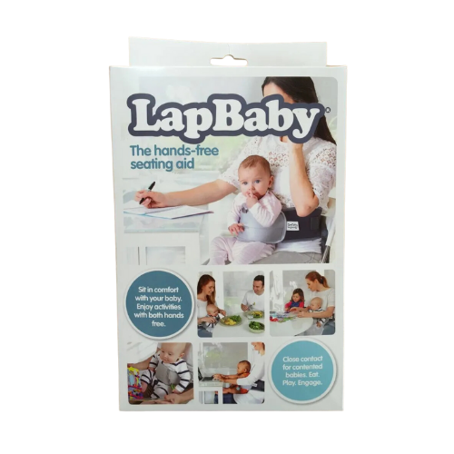 Lapbaby Asiento Auxiliar Manos Libres Primo Lapbaby - Color Gris Claro