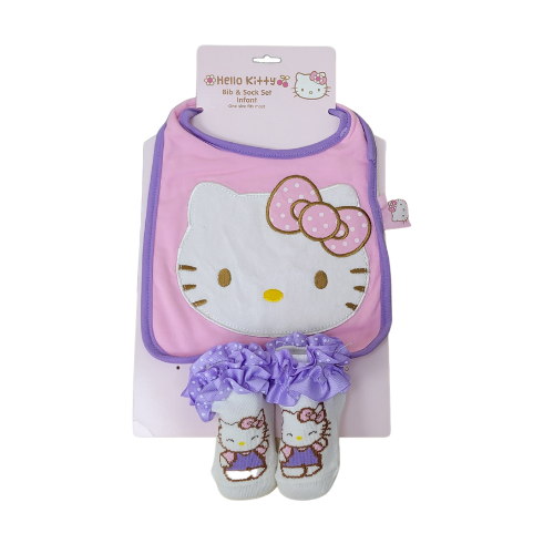 Babero con Calcetas - Hello kitty