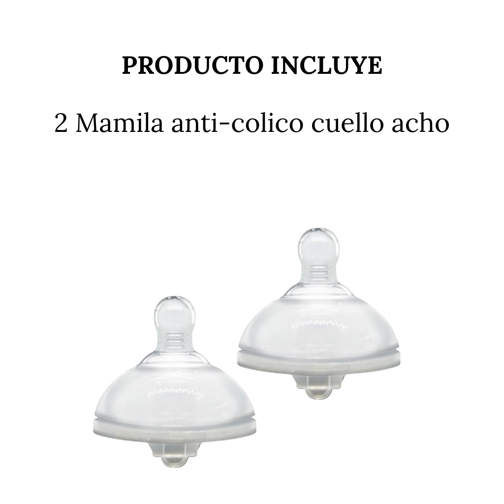 Tetina de Cuello Ancho Gentle Touch Tamaño L - 2 piezas