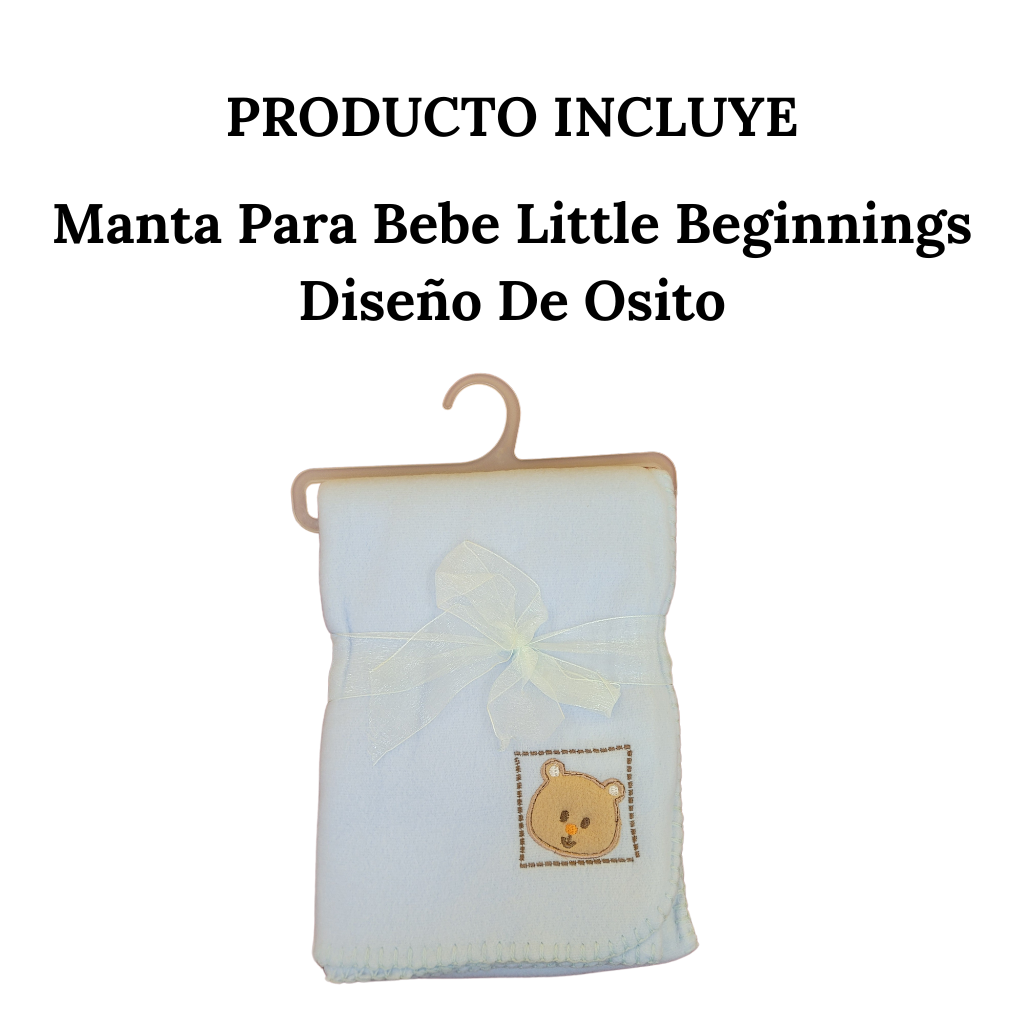 Manta De Apego Para Bebes Little Beginnings Azul