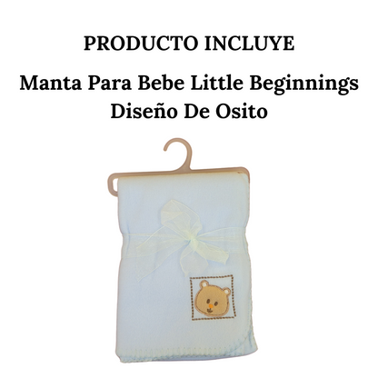 Manta De Apego Para Bebes Little Beginnings Azul